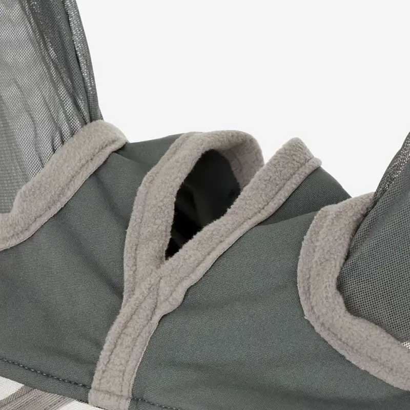Lemieux fluemaske "Armour shield" med ører - grå - hul til pandelok