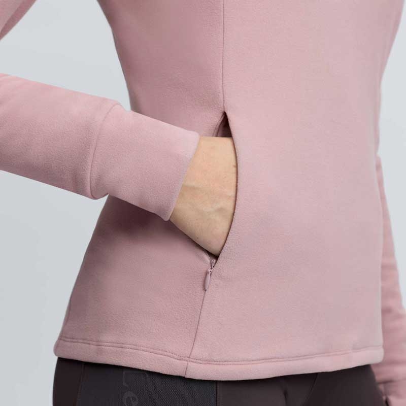 LeMieux fleecetrøje "Frances Quarter Zip" - Wild Rose