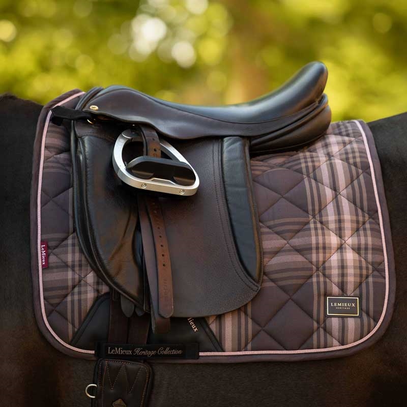 LeMieux Dressage underlag "Heritage Check" - Cocoa