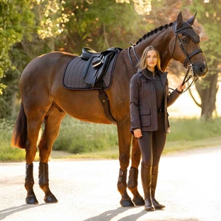 LeMieux Dressage underlag "Heritage Herringbone" - Cocoa