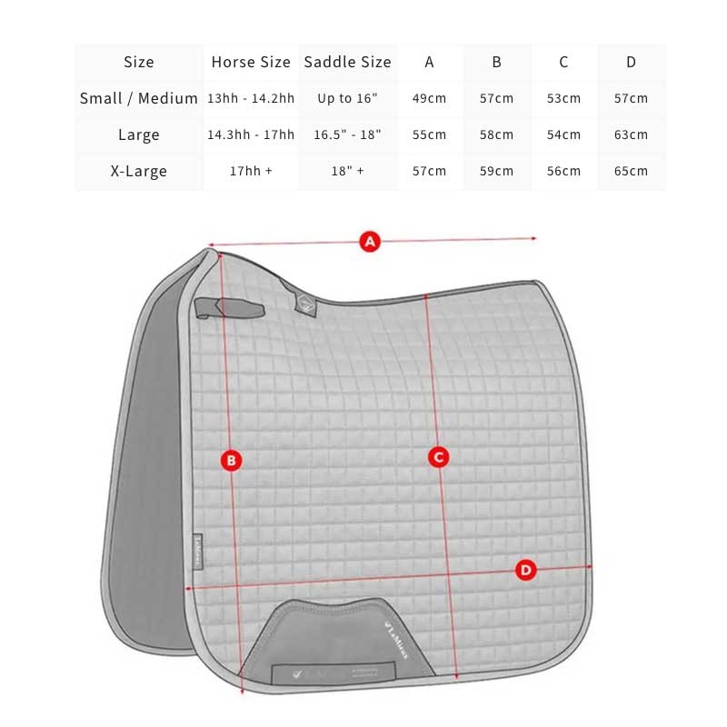Lemieux "3D Mesh Self-Cool" underlag - sort måleskema
