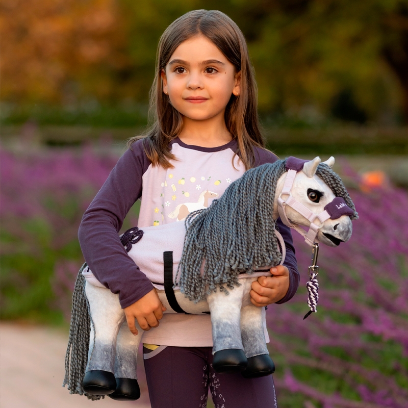 grå/blå mini pony fra lemieux