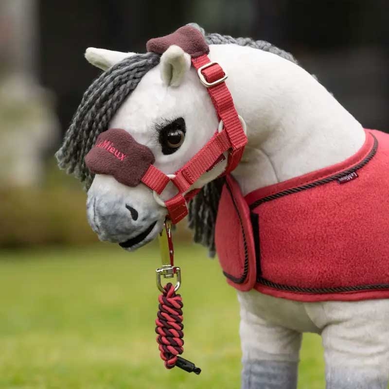 LeMieux "Mini Pony" grime m. plys - Cranberry på mini pony