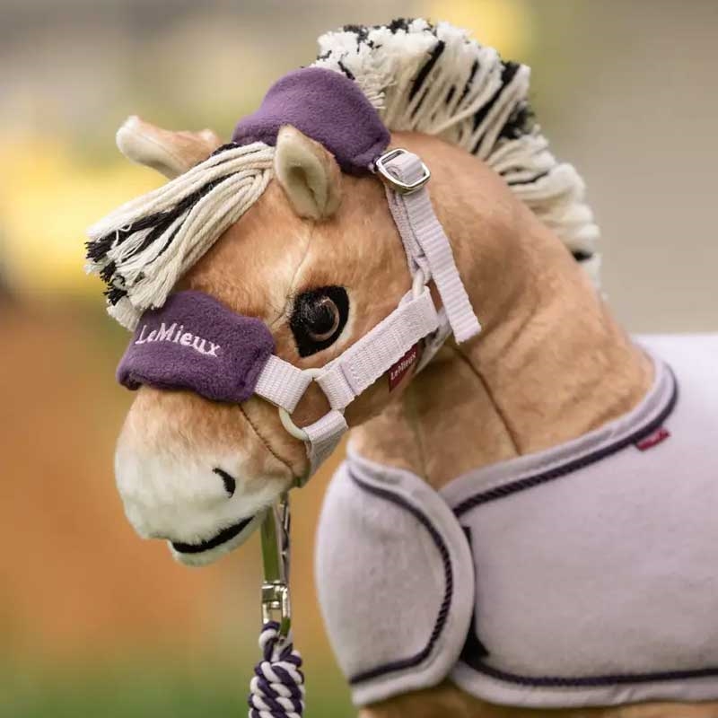 LeMieux "Mini Pony" grime m. plys - Lilac på legetøjshest