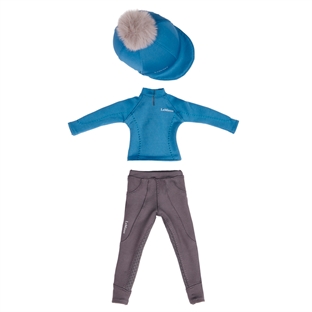 Lemieux mini pony Ice Blue rytter tøj til legetøjs dukke