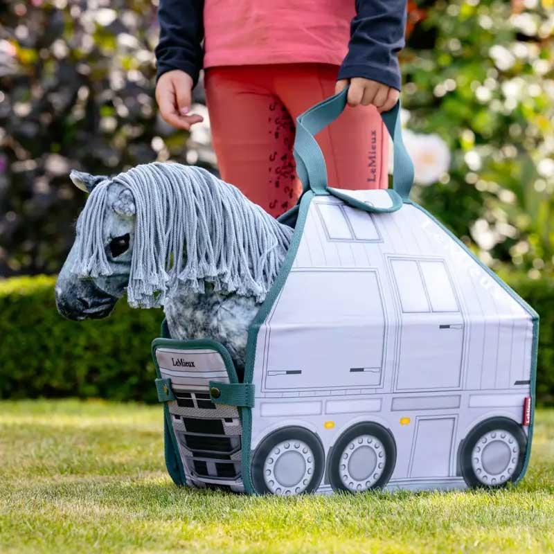 LeMieux "Mini pony" transporttaske - Hestetrailer med hest