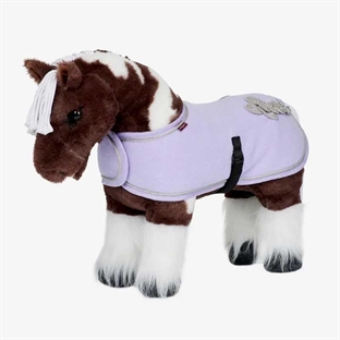 LeMieux mini pony fleecedækken til legetøjshest lilla på hest