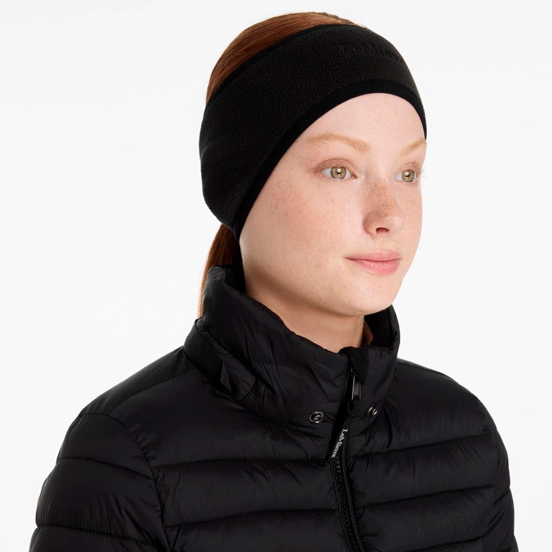 LeMieux pandebånd "Fleece Ear Warmer" - sort