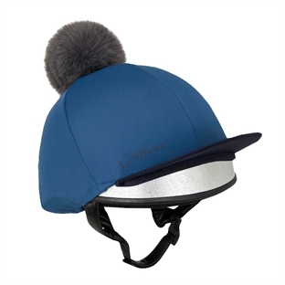 Lemieux hjelmovertræk "Pom Hat Silk" - atlantic