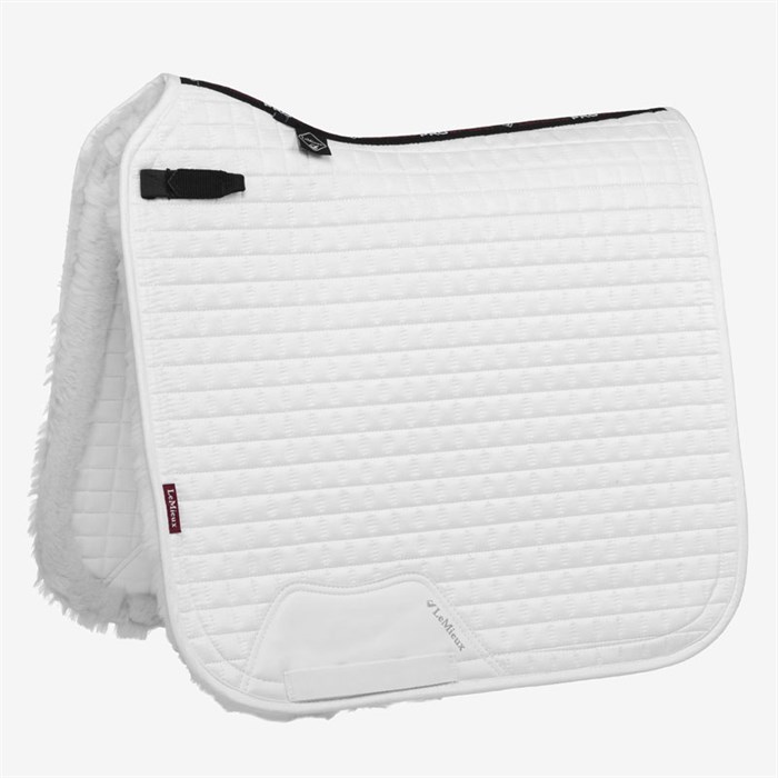 LeMieux Dressage "Sensitive Skin" Luxury underlag - hvid