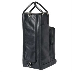 LeMieux støvletaske i kunstlæder sort bagfra uden rem