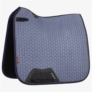 LeMieux Dressage Suede underlag - Jay Blue