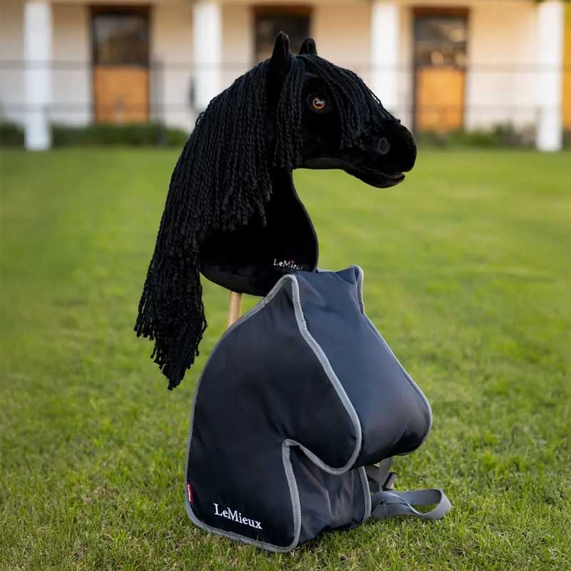 LeMieux "Hobby Horse" transporttaske rygsæk til kæphest med kæphest bag
