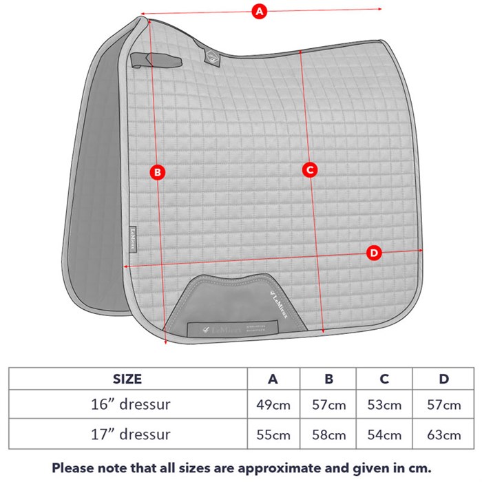 LeMieux Dressage Suede underlag - sort