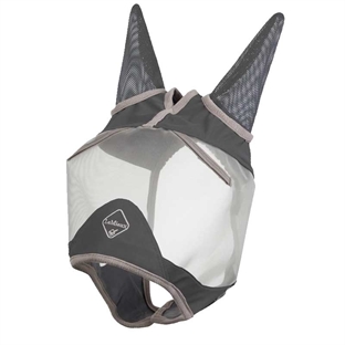 Lemieux fluemaske "Armour shield" med ører  - grå forfra
