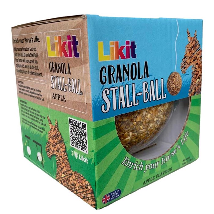 Likit granola stall ball med æble i æske