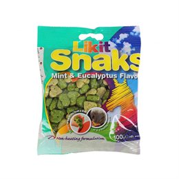 Likit Snaks - hestegodbidder med smag af mint/eucalyptus 100g.