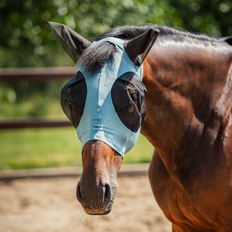 HorseGuard fluemaske "Lycra" - Arctic