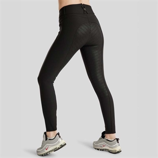 Montar ridebukser "Megan Yati" højtaljet m. fuldgrip - sort