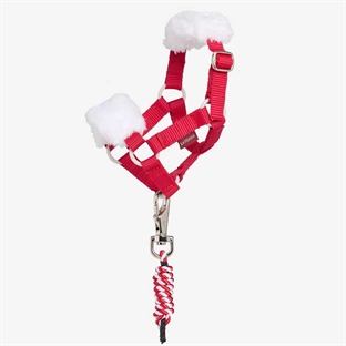 LeMieux "Mini Pony Christmas" grime - rød/hvid