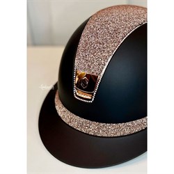 Samshield Miss Shield Shadowmatt - sort/Crystal Fabric Rosegold + 255 Swarovski