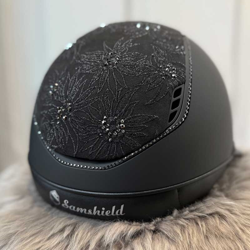 Samshield Miss Shield Shadowmatt 2.0 - sort/matt black m. Spring Flower + 300 Swarovski