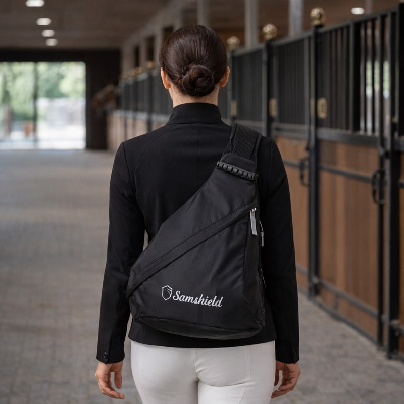 Samshield hjelmtaske "Miss Shield" - sort