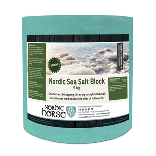 Nordic Horse Sea Salt Block - Breathe (grøn) 5kg.