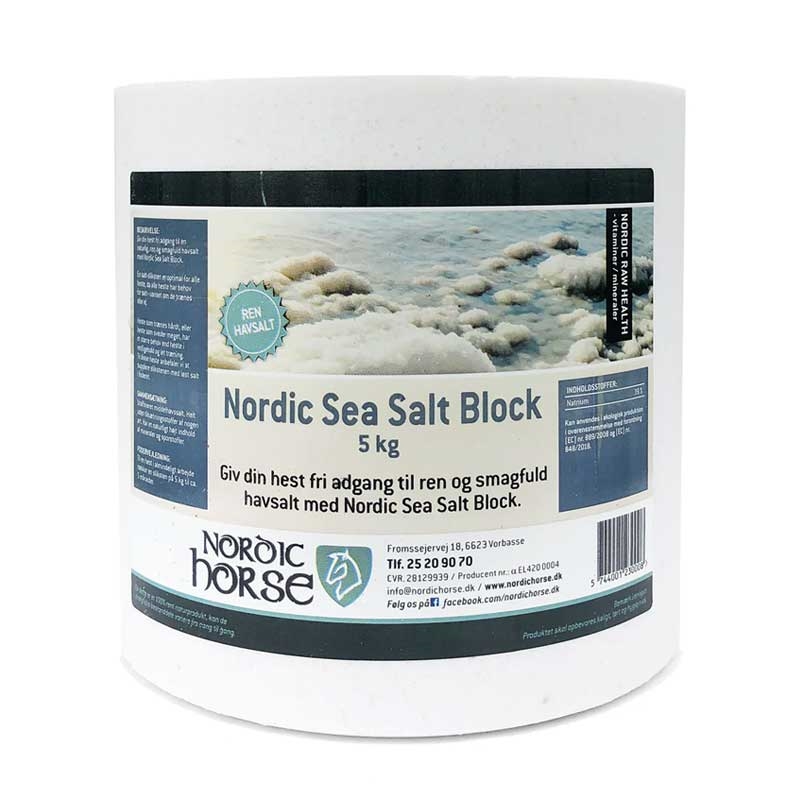 Nordic Horse Sea Salt Block - Neutral 5kg.