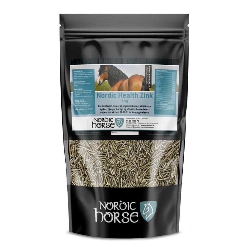 Nordic Horse Zink 1kg. fodertilskud til heste med hudproblemer