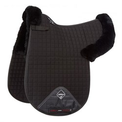 LeMieux Dressage "Merino+ Half Lined" Cotton underlag, sadelformet - sort