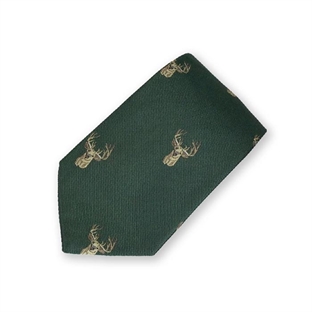 Oxford Blue Slips, Woven Silk Hjort, Green