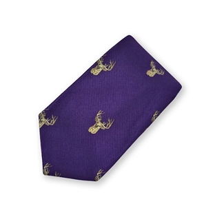 Oxford Blue Slips, Woven silk Hjort, Purple