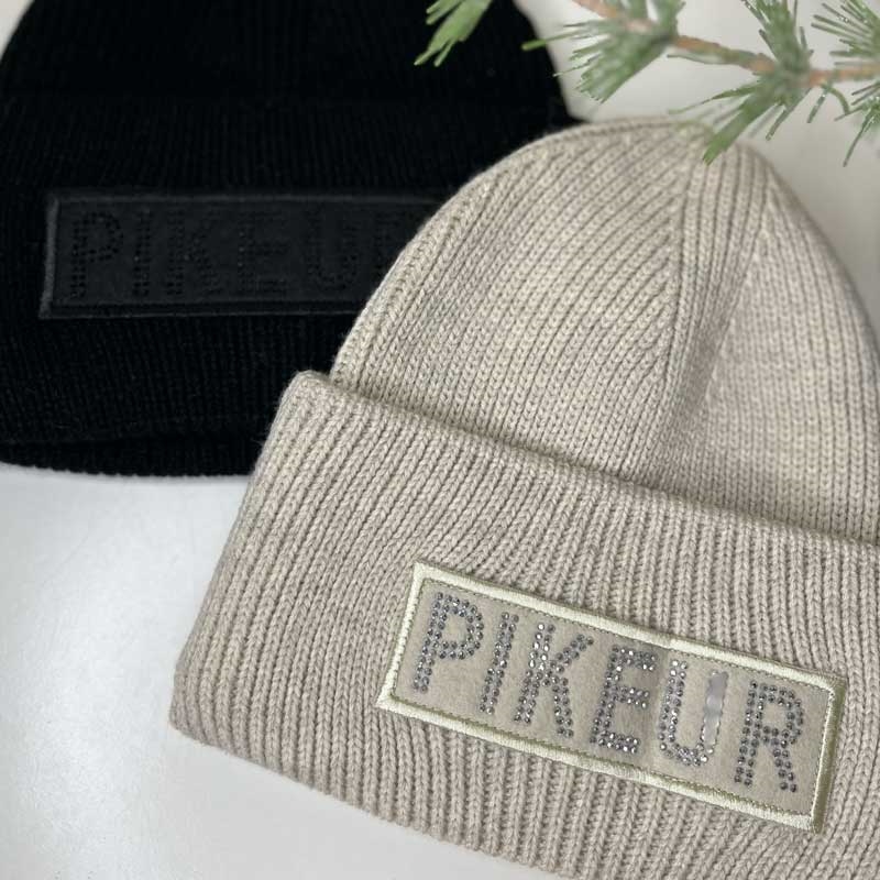 Pikeur hue med glitter logo - beige
