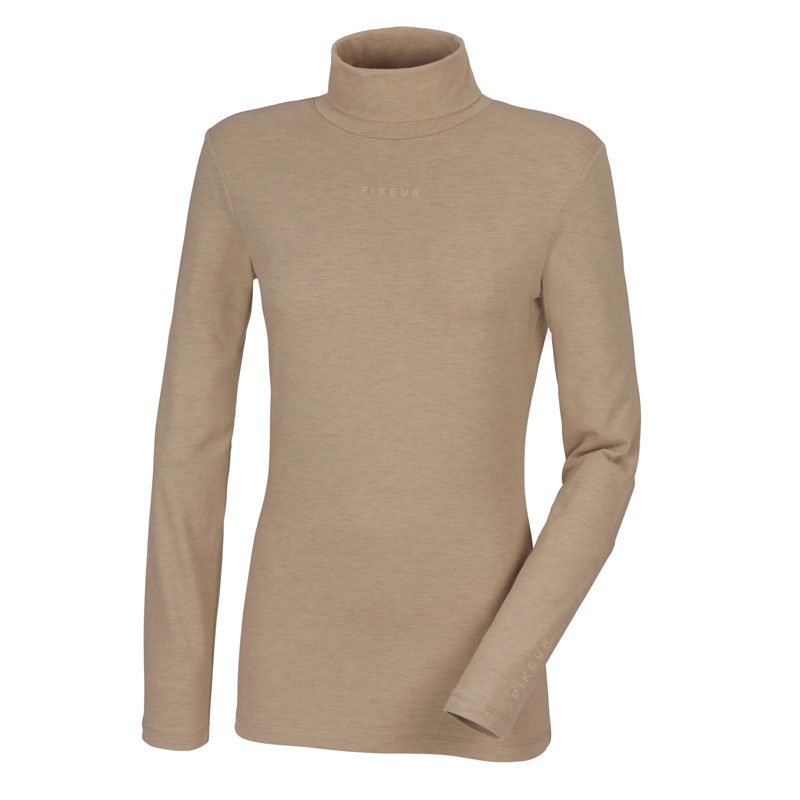 Pikeur "Sina" rullekrave bluse - beige