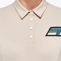 Cavalleria Toscana "Lightweight performance piqué polo" - beige