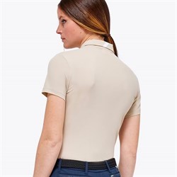 Cavalleria Toscana "Lightweight performance piqué polo" - beige