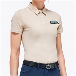 Cavalleria Toscana "Lightweight performance piqué polo" - beige