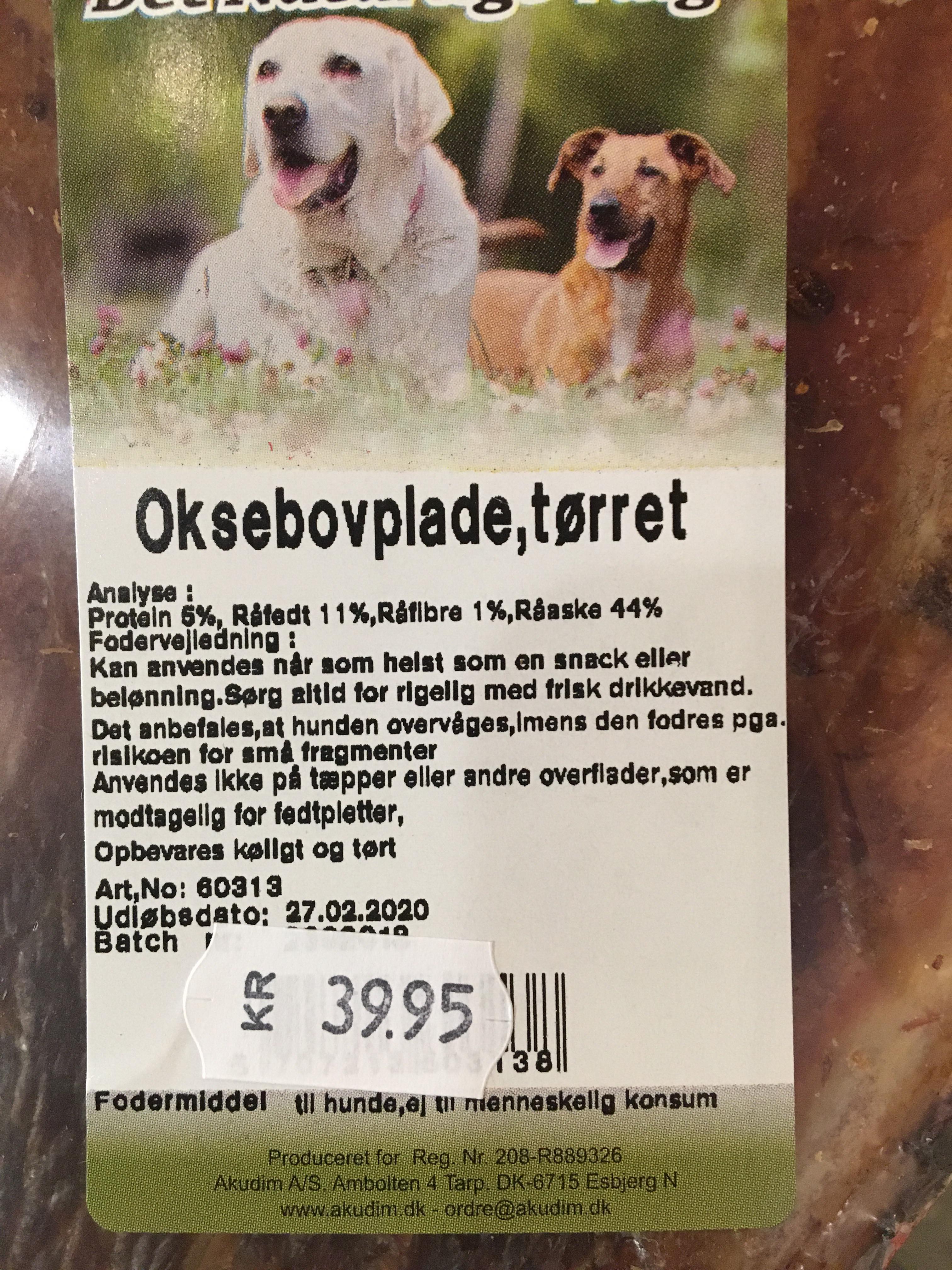 oksebovplade til hund