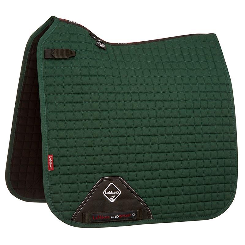 LeMieux Dressage Cotton underlag - racing green