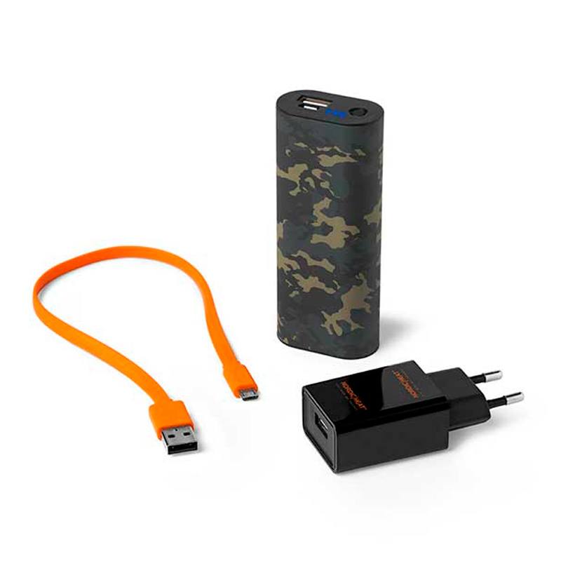 Nordic Heat - batteriopvarmet håndvarmer og powerbank, camouflage