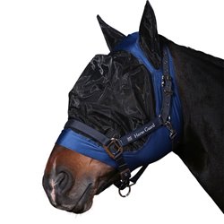 HorseGuard fluemaske Lycra, Lux - navy/sort