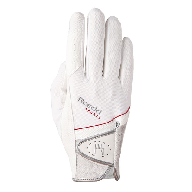 frelsen Intensiv lektier ROECKL Madrid Sports handsker i Hvid/sølv - Køb dem her