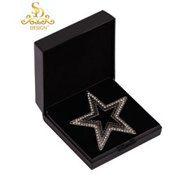 SD Design I'm a STAR plastronnål - black diamond