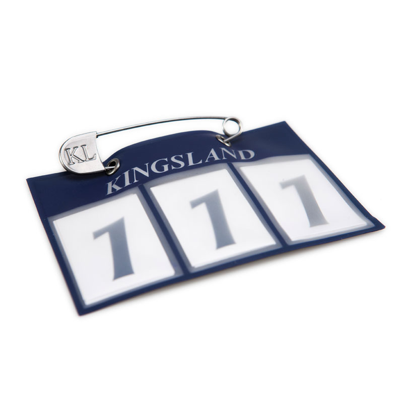 Kingsland Classic stævnenummer, 3-cifret - navy