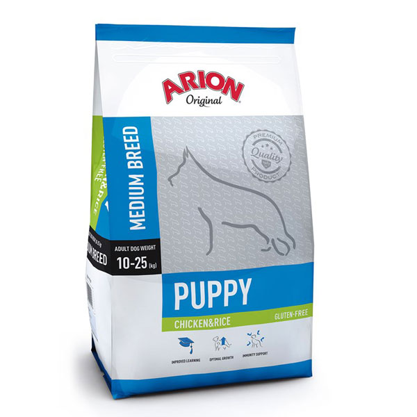 Arion Puppy Medium Breed Chicken  Rice 12 kg.