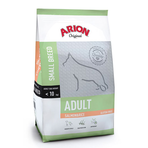 Arion Adult Small Breed Salmon  Rice 7,5 kg.