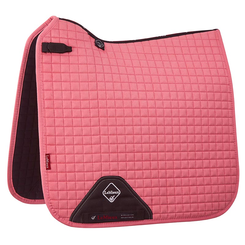 LeMieux Dressage Suede underlag - blush pink