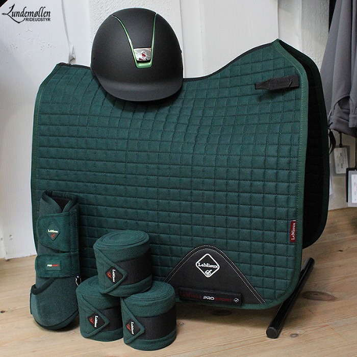 LeMieux Dressage Cotton underlag - racing green