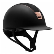 Samshield Shadowmatt ridehjelm med trim og blazon i Rosegold og Alcantara top